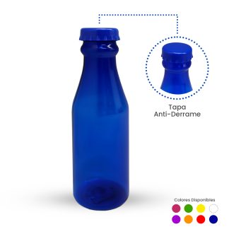 TOMATODO BOTELLA 500ML AZUL ANTI-DERRAME